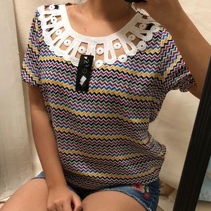 Elastic waist blouse